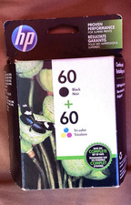HP 60 Genuine/Original Ink Combo Pack Black & Tri-Color CC640WN CC643WN picture