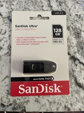 SanDisk Ultra USB 3.0 Flash Drive 128GB Black (SDCZ48-128G-A46) picture
