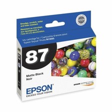 Genuine Epson 87 T0878 Matte Black Ink Cartridge for Stylus Photo R1900 picture