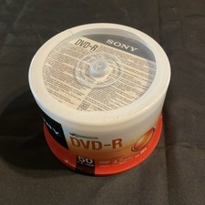 NEW Sony DVD-R 4.7GB 120 Min 16X DVD-R Blank Media Disc 50 Pack SEALED picture