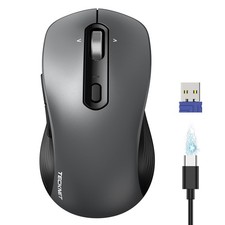 TECKNET Rechargeable Wireless Bluetooth Mouse Grey TK-MS028 New picture