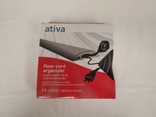 Ativa Grey Heavy Traffic Floor Cord Organizer 6', 2.5