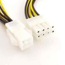 15x 4-Pin to 8-Pin EPS 12 V ATX Motherboard Power Supply Converter Cable Adapter picture