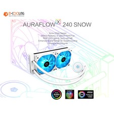 Liquid CPU Cooler White 240mm RGB AURA All-In-One Water Cooling Radiator System picture