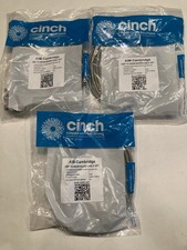 3 X NEW CINCH AIM-CAMBRIDGE DB9F TO DB25M MODEM CABLE 10 FT picture