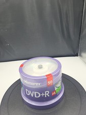 Memorex 50 Pack DVD+R 16X 4.7 GB 120 Minutes Spindle Blank Factory Sealed picture