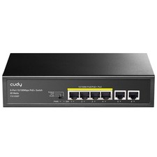 Cudy FS1006P 6-Port 10/100M PoE Switch 60W, 4 PoE Ports, Mode (Transmit Distance picture