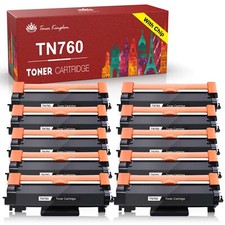 10 Pack TN760 TN730 with Chip for Brother TN-760 Toner HL-L2390DW L2370DWXL picture