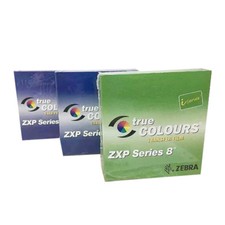 2x 800012-445 YMCK Color Ribbon & HQ Ribbon For Zebra ZXP Series 8 ZXP8 Printer picture