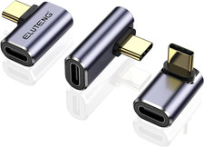 ELUTENG 3 Pack 90 Degree USB C Elbow Adapter 40Gbps Right Angle USB C with 100W picture