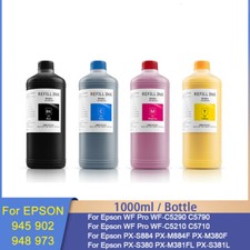 4*1000ML Pigment Ink For Epson 945 902 948 973 PX-S884/M884F WF-C5290 picture