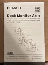 NEW HUANUO Dual Adjustable Desk Monitor Arm Stands HNDS6 picture