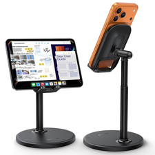 Lamicall Cell Phone Stand for Desk - [Height Angle] Adjustable Sturdy Black picture