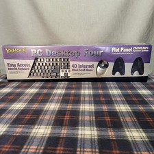 Yahoo PC Desktop Four Easy Access Internet Keyboard, 4D Mouse, Flat Panel... picture