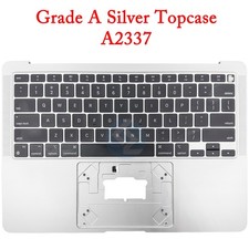 Grade A Silver US Keyboard Topcase Palm Rest for Macbook Air 13