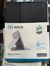 Speck Balance Folio Case iPad 12.9 Pro Gen1 ,Drop Tested, Stand Black/Slate Grey picture