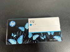 HP 772 Cyan Ink Cartridge CN636A DesignJet Z5200 Z5400 Exp 06/2027 picture