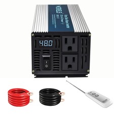 WZRELB 500W Pure Sine Wave Inverter 12V DC to 110V 120V AC , RV, Truck, Camping picture