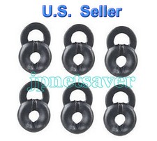 6 pcs Large Black Universal Earbuds for Motorola HX-550 HX550 Bluetooth Earpiece picture