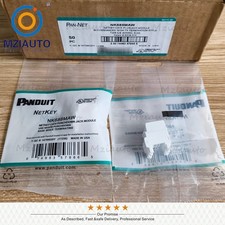 50PC/Box Jack Module For Panduit NK688MAW Cat6 Unshielded Keystone Network White picture