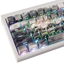 PBT Side Print Keycaps Shine Through Japanese Double Shot Cherry 135 Keys picture