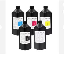 5*1000ml Hard LED UV Ink for Epson DX5 DX7 XP600 TX800 L1440 UV Flatbed Printer picture