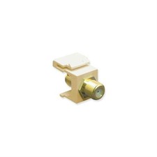 ICC IC107B5GIV MODULE, F-TYPE, GOLD PLATED IVORY Lot of 2 picture