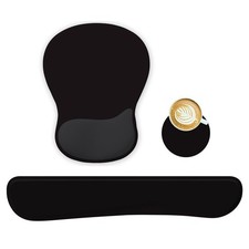 WINTOJO Wrist Rest Support Set: Mouse Pad, Keyboard, Coaster - Ergonomic Gaming picture