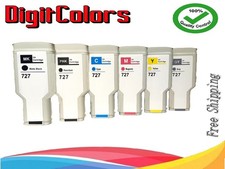 727 300ml compatible ink cartridges for HP  Designjet T1530 T2500 T2530  SET 6 picture