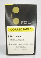 Vintage T 8 Correctible Black Typewriter Ribbon IB Selectric Model 71 New picture