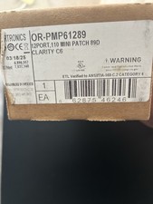ORTRONICS OR-PMP612H ORPMP612H HINGED 12 PORT CAT 6 MINI PATCH PANEL 110 picture