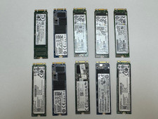 Lot of 10x 256GB NVMe SATA M.2 SSD SSD NVMe/PCIe Mixed Brands picture
