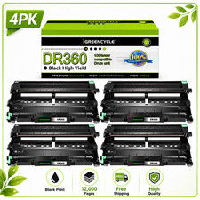 4 Pack DR360 DR-360 Drum Unit Compatible For Brother HL-2140 HL-2150N DCP-7045N picture