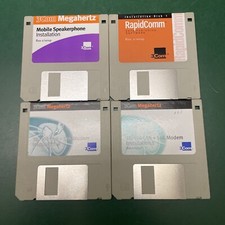 Vintage 1995 3Com Megahertz Modem Fax PC Computer Software 3.5