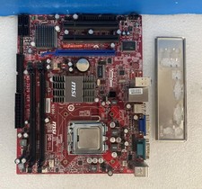 MSI MS-7529 ( G31TM-P21 ) LGA 775 Motherboard With Intel E4500 CPU & I/O Plate ~ picture