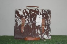 Luxurious Cowhide Hair on Hide Laptop Bag - Statement Piece for Work or Travel picture