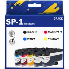 SP-1 SP1 SP01 Sublimation Ink Cartridges (5-Pack) SP01BKS SP01CS SP01MS SP01Y... picture