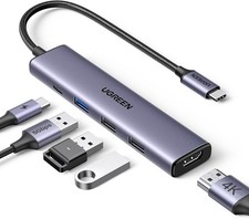 UGREEN USB C Hub 5 in 1 Multiport Adapter Revodok 105 4K HDMI, 100W Power Delive picture