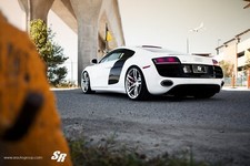 Cars 2014 audi r8 v10 pur wheels tuning Desk Mat Stitched picture