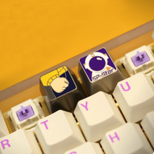 1pc Metal Custom Meme Fist Astronaut Key Cap Zinc Alloy Keycap PC Master Race picture
