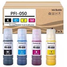 4  Pack PFI-050 PFI050 Ink Tank Cartridge Compatible for PFI-050BK PFI-050C picture