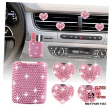 4PCS Car Vent Clips & Chapstick Holder for Car with Rhinestone picture
