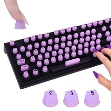 130Pcs Raised Keyboard Stickers for Long Nails with Numbers for Typing picture