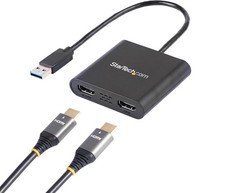 Adaptador USB A 3.0 a Dual HDMI para Windows Monitor Dual 4K 30Hz y 1080p 60Hz picture