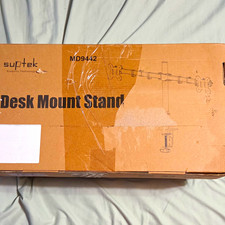 Suptek MD9442 Dual Desk Mount for 2 Monitors 13-27in VESA 75x75 100x100 Black picture