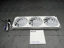 NZXT - F360 RGB Core 360mm Single-Frame Case Fan Unit w/3 x 120mm RGB Fans White picture