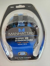 MANHATTAN Hi-Speed USB 2.0 Extension Cable 6ft, 10ft, 15ft - New picture