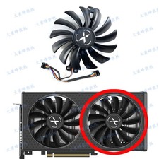 For XFX RX6500XT Speedster QICK Black Wolf Edition Graphics Card Fan CF1015U12S picture