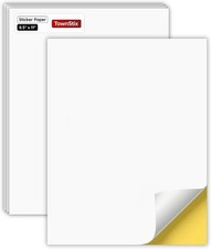 Printable Matte White Sticker - 30 Sheets, Sticker Paper for Printer picture