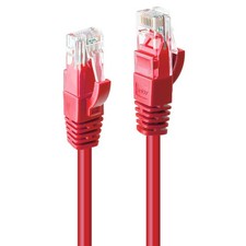 LINDY 0.5m Cat.6 U/UTP Network Cable, Red 0.5m Red picture